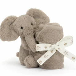 Doudou plat Smudge Eléphant
