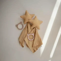 Doudou plat étoile Fall yellow