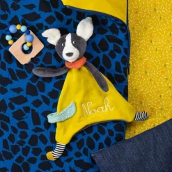 Doudou Puce jaune Puce et Pilou (personnalisable)