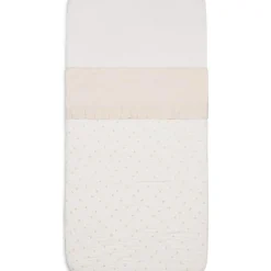 Drap de berceau en coton Ruffle Natural (75 x 100 cm)