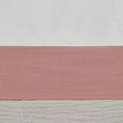 Drap de berceau en coton Wrinkled Rosewood (75 x 100 cm)