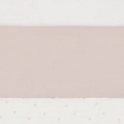 Drap de berceau en coton Slub Nougat (75 x 100 cm)