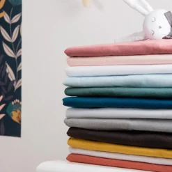 Drap housse en coton bio Naturel (70 x 140 cm)