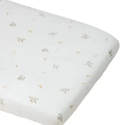 Drap housse en coton bio L'Envolée (50 x 83 cm)