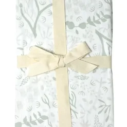 Drap housse en coton bio Yukari Tilleul (60 x 120 cm)