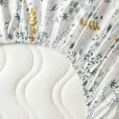Drap housse en coton bio Yukari Douceur Original pour landau (72 x 33 cm)