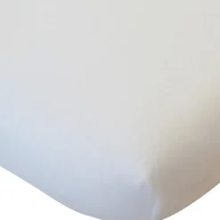 Drap housse en coton bio blanc (70 x 140 cm)