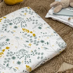 Drap housse en coton bio Yukari Douceur Original (50 x 83 cm)