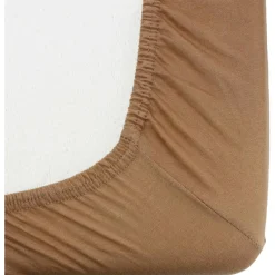 Drap housse en coton Camel (60 x 120 cm)