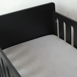 Drap housse en coton Gris (60 x 120 cm)