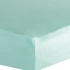 Drap housse en coton jade (60 x 120 cm)