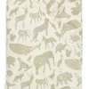 Drap housse en jersey Animals Olive Green (70 x 140 cm)