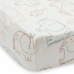 Drap housse en jersey Elephant Tales (70 x 140 cm)