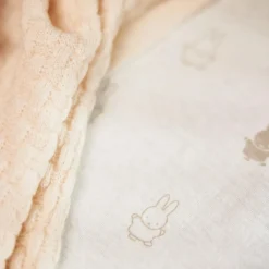 Drap housse en jersey Happy Miffy Nougat (40 x 80 cm)