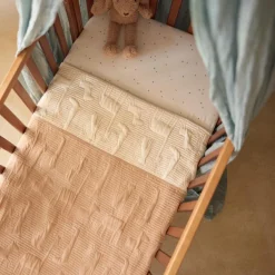 Drap housse en jersey Twinkling Sea Green (40 x 80 cm)