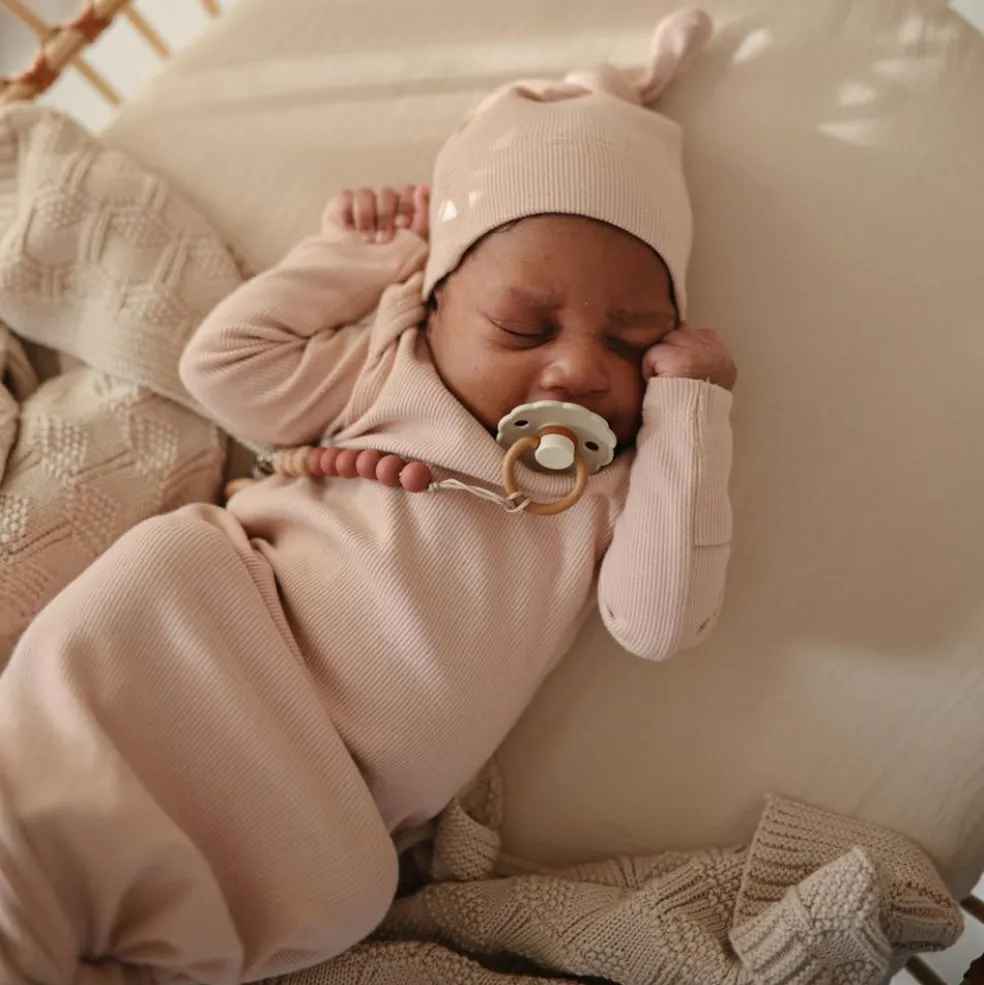 Drap housse en mousseline de coton Fog (100 x 40 cm)