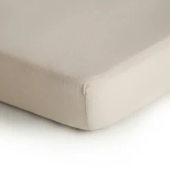 Drap housse en mousseline de coton Fog (100 x 40 cm)