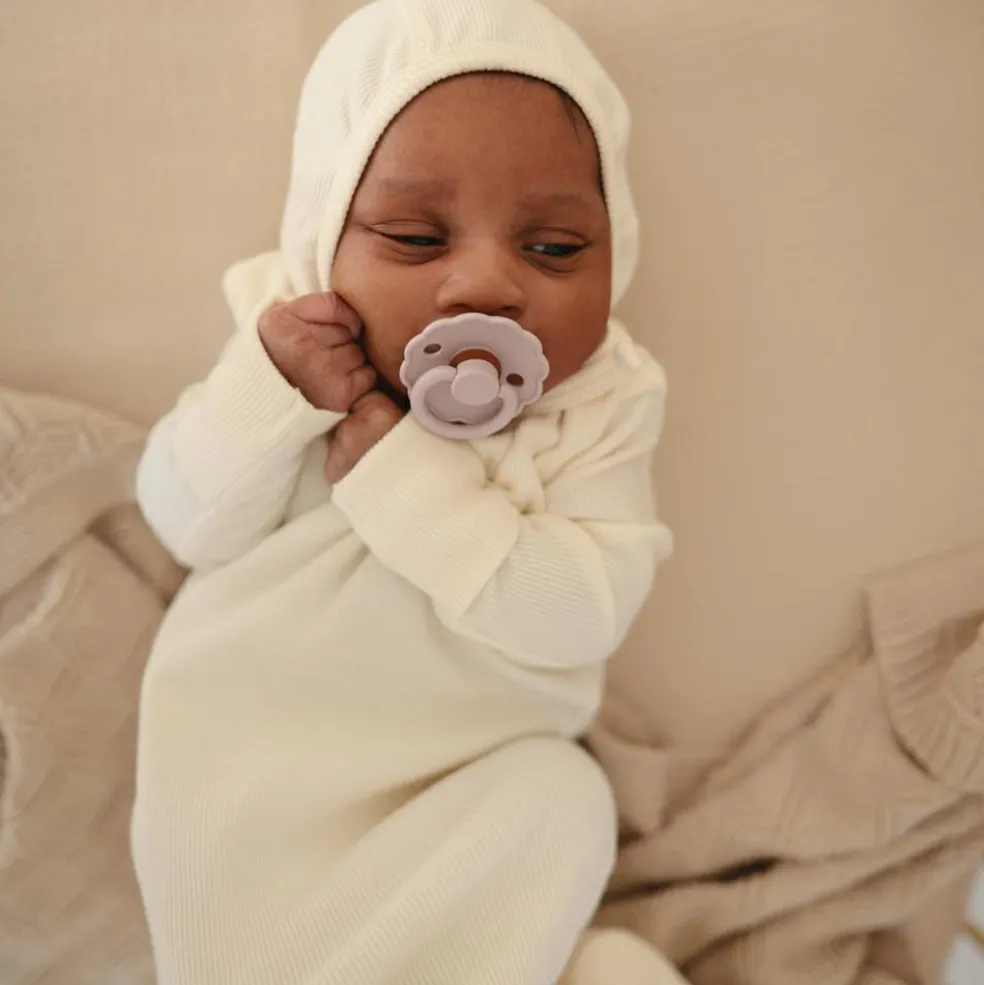 Drap housse en mousseline de coton Fog (100 x 40 cm)