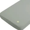 Drap housse en mousseline de coton Sauge (70 x 140 cm)