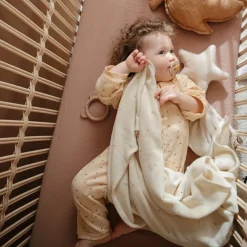 Drap housse en mousseline de coton Natural (120 x 60 cm)