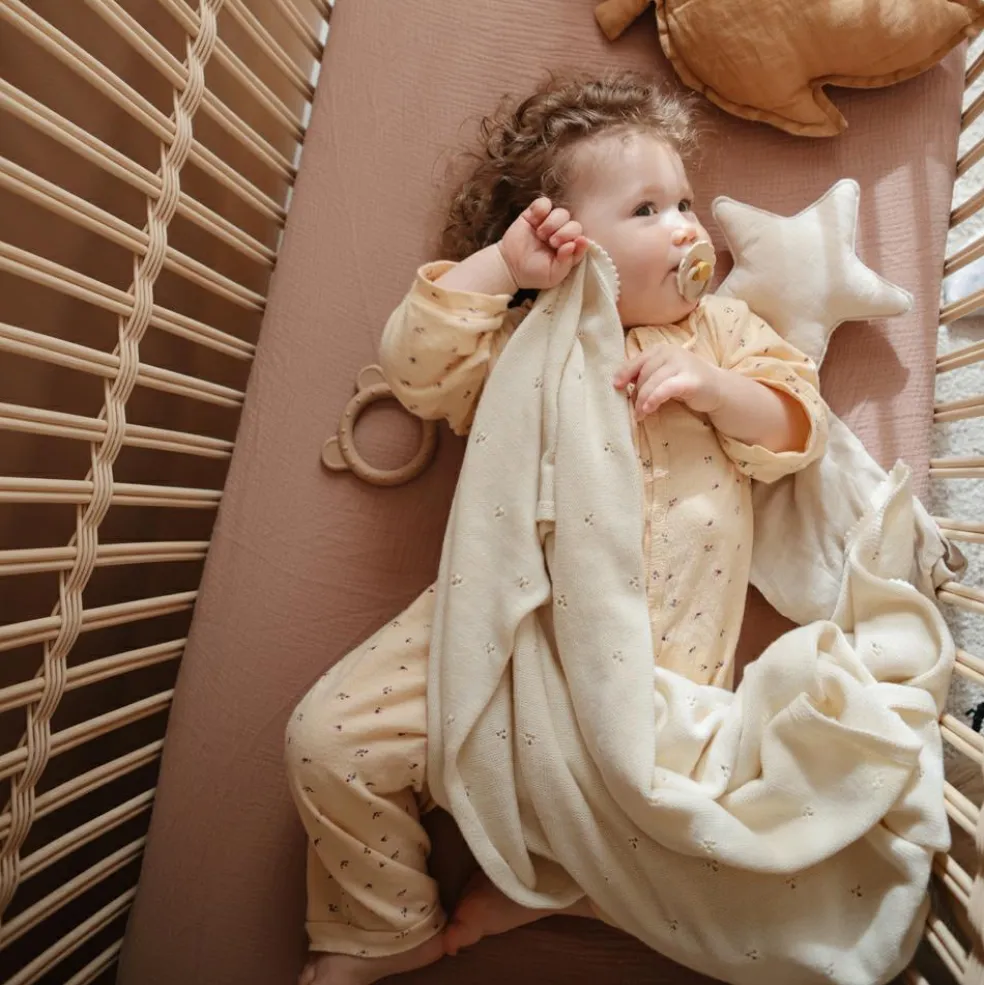 Drap housse en mousseline de coton Natural (120 x 60 cm)