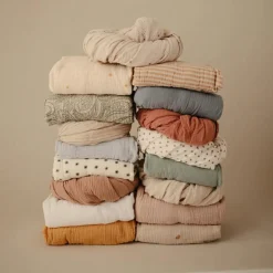 Drap housse en mousseline de coton Natural (120 x 60 cm)