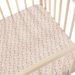 Drap housse pour berceau Gala Cerise (120 x 60 cm)