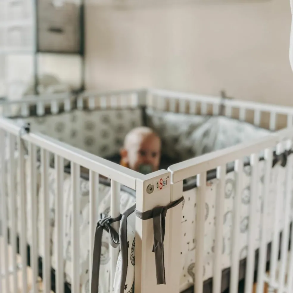 Drap housse pour matelas Moritz Grey (89 x 85 cm)