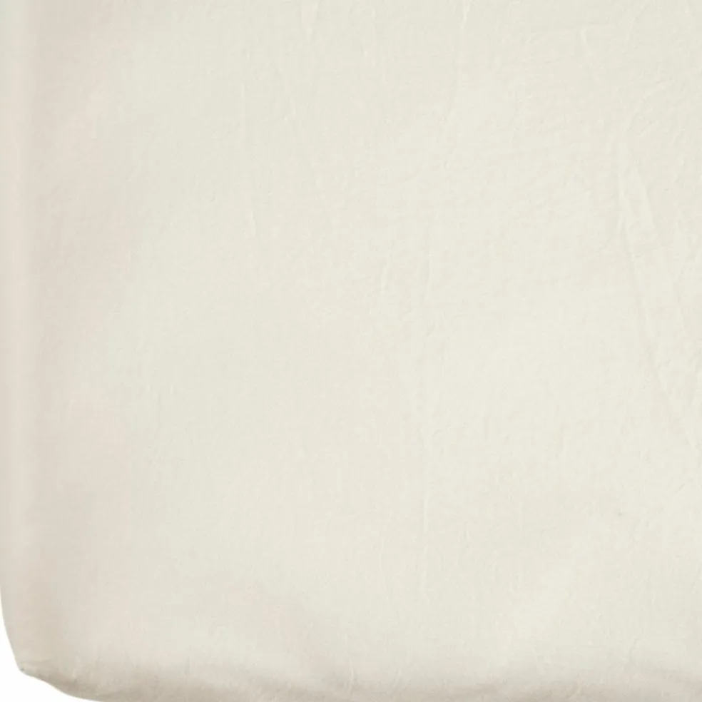 Drap housse pur coton Ecru (70 x 140 cm)