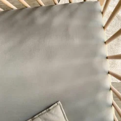 Drap housse pur coton Gris tourterelle (70 x 140 cm)