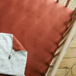 Drap housse pur coton Terracotta (60 x 120 cm)