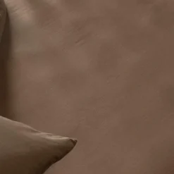 Drap housse Satin Brun (60 x 120 cm)