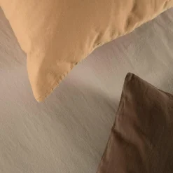 Drap housse Satin Brun (60 x 120 cm)