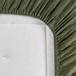 Drap housse Satin Cyprès (70 x 140 cm)