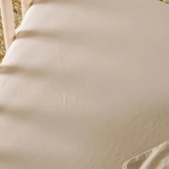 Drap housse satin de coton bio Lin (70 x 140 cm)