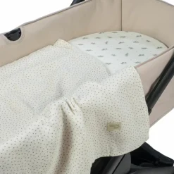 Drap-housse pour nacelle + lange Mimosa Vert