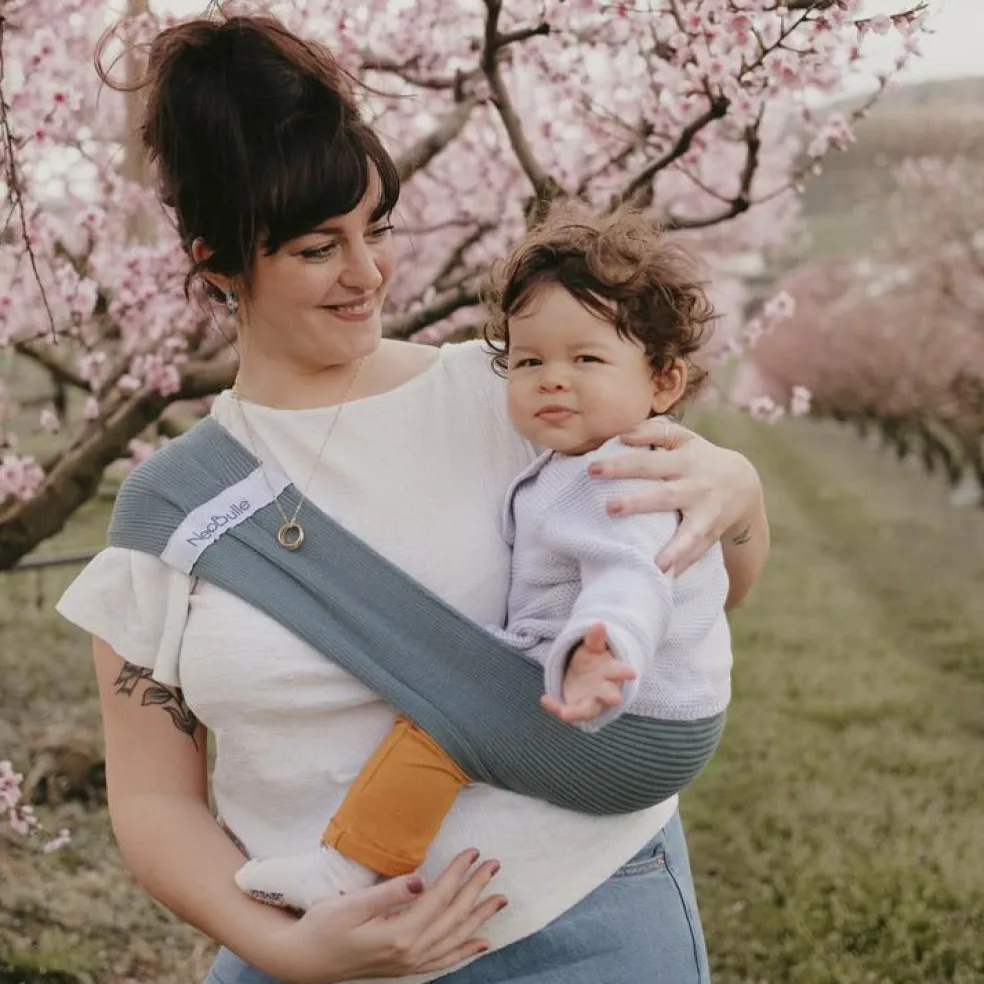 Echarpe de portage d'appoint Hop'la menthe (taille L 42-44)