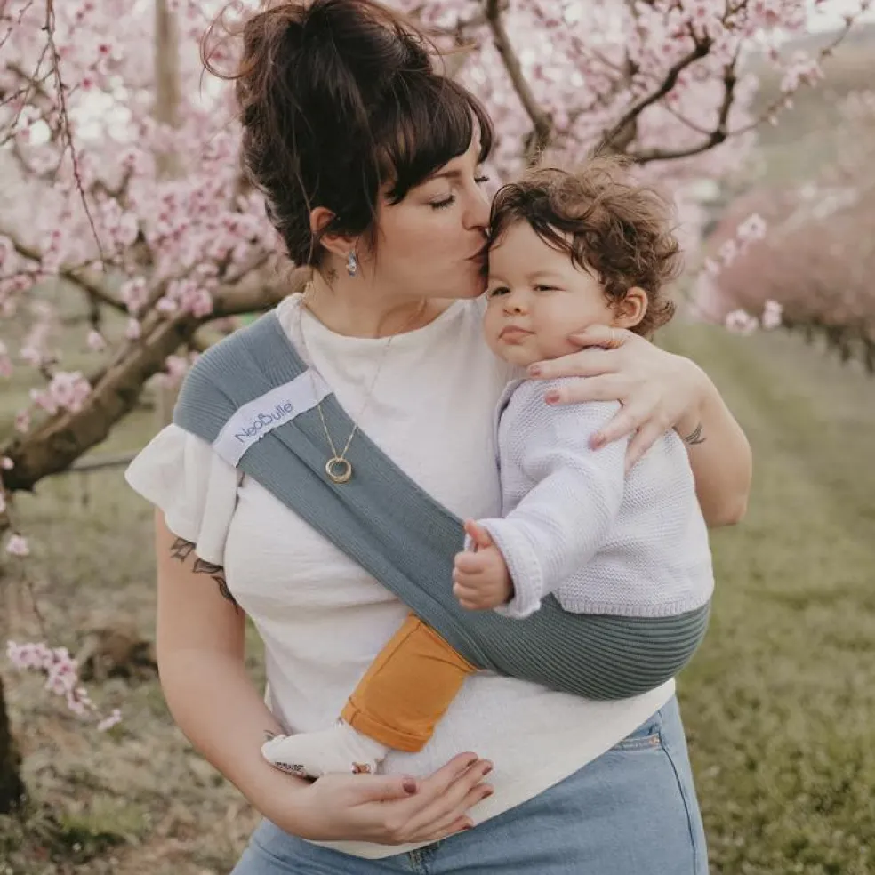 Echarpe de portage d'appoint Hop'la menthe (taille L 42-44)