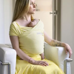 Echarpe de portage en coton bio Basic Mimosa