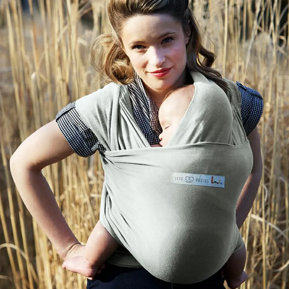 Echarpe de portage en coton bio Basic Perle