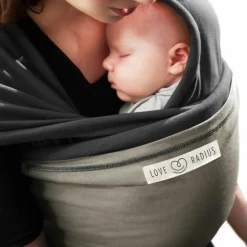 Echarpe de portage L'Originale anthracite poche olive