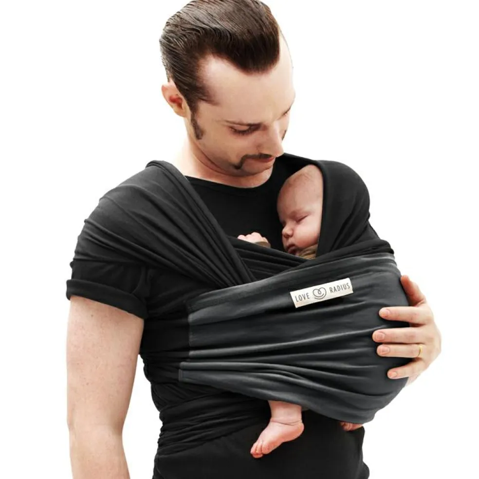 Echarpe de portage L'Originale noire poche anthracite