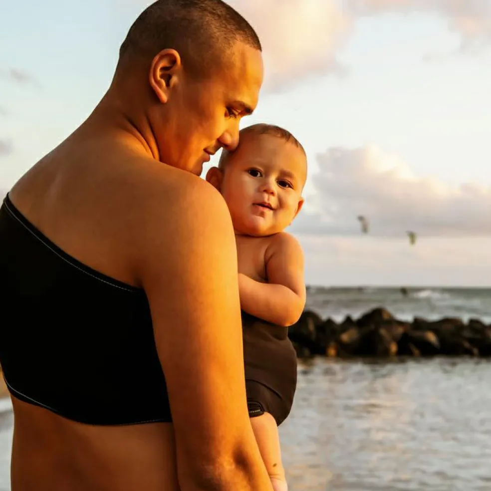 Echarpe de portage pour activité aquatique Aquabulle noir (taille M 38-40)