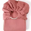 Echarpe de portage Sling sans noeud tissé en coton bio terracotta