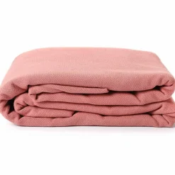 Echarpe de portage tissée en coton bio terracotta (4,60 m)