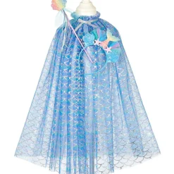 Ensemble cape sirène + diadème + baguette Marlya (3-4 ans)