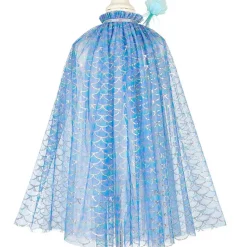Ensemble cape sirène + diadème + baguette Marlya (3-4 ans)