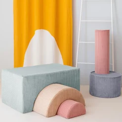 Ensemble de jeu arc-en-ciel Peppermint Green velours côtelé