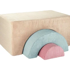 Ensemble de jeu arc-en-ciel Brown Sugar velours côtelé