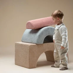 Ensemble de jeu arc-en-ciel Brown Sugar velours côtelé